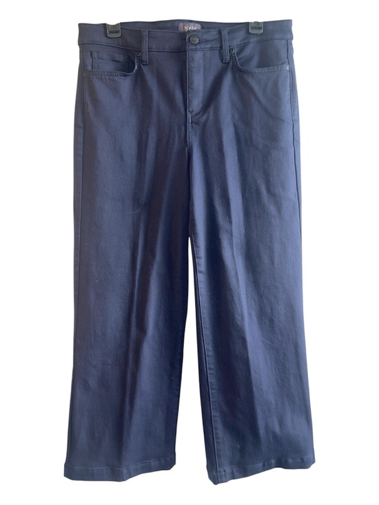 NYDJ Pants - NYDJ Dark Navy LiftXTuck Wide-Leg Jeans Slacks size 10
